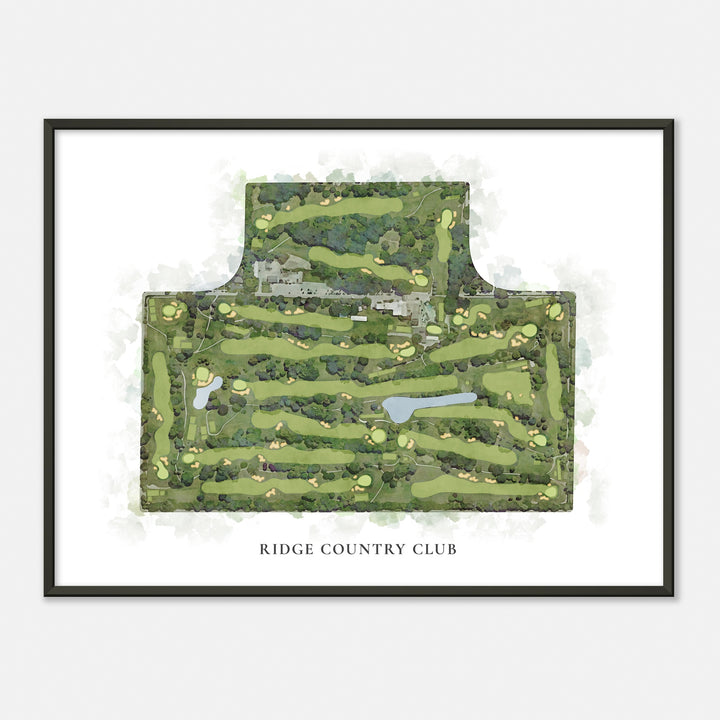 Print of Ridge Country Club Classic Map