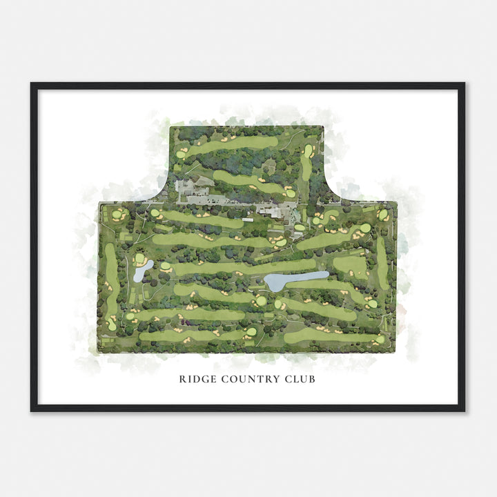 Print of Ridge Country Club Classic Map