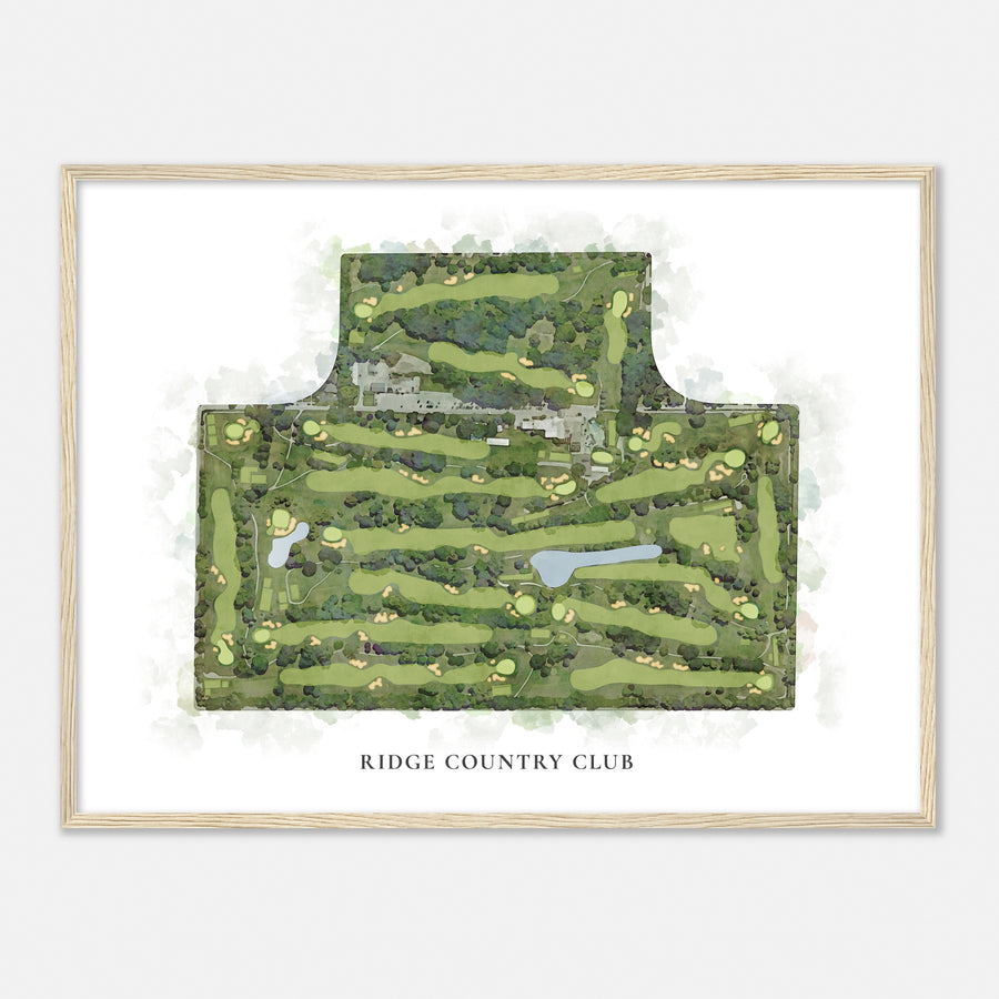 Print of Ridge Country Club Classic Map