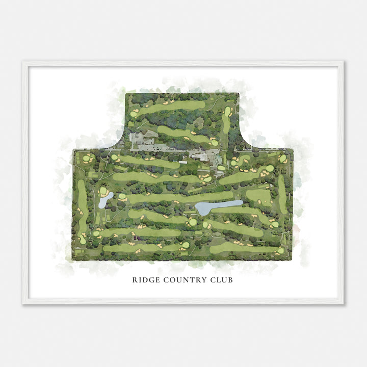 Print of Ridge Country Club Classic Map