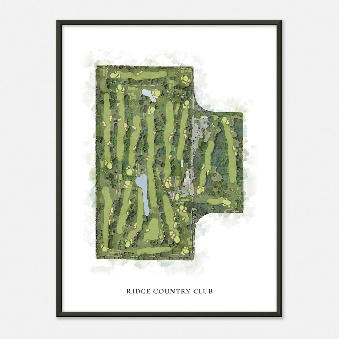 Print of Ridge Country Club Classic Map