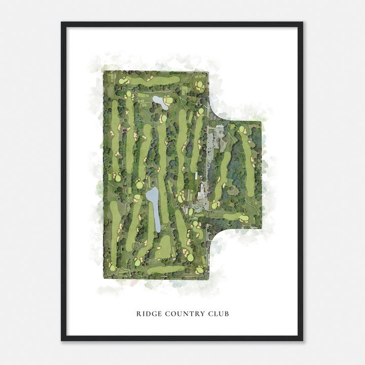 Print of Ridge Country Club Classic Map