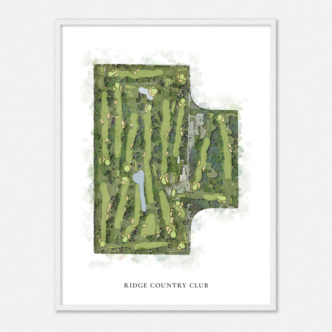 Print of Ridge Country Club Classic Map