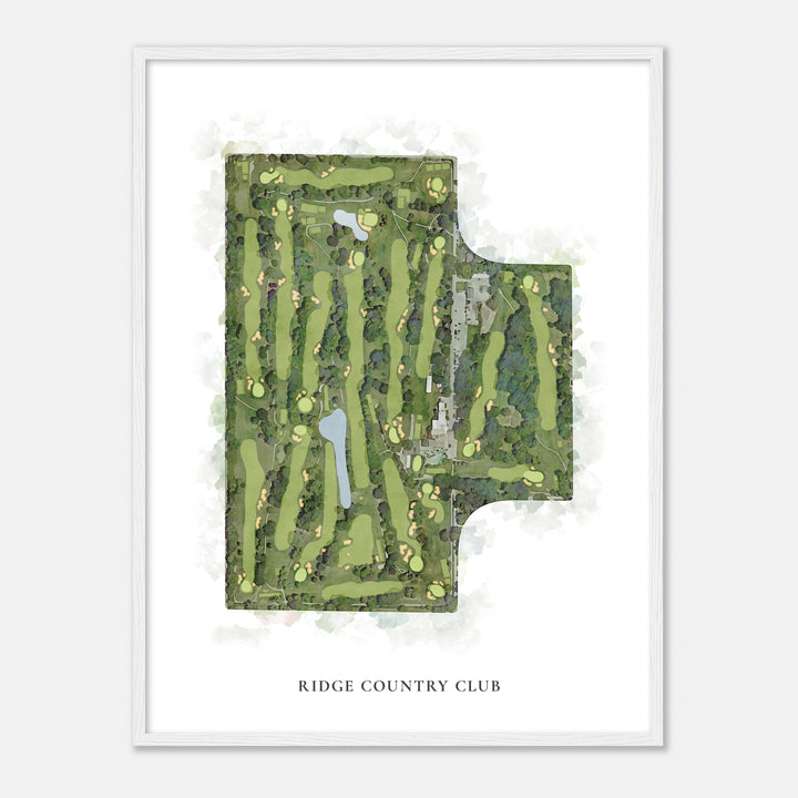 Print of Ridge Country Club Classic Map