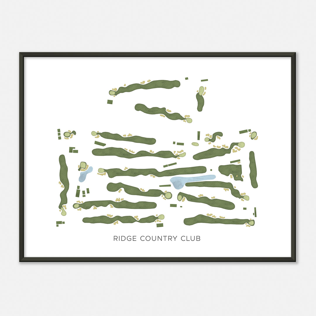 Print of Ridge Country Club Modern Map