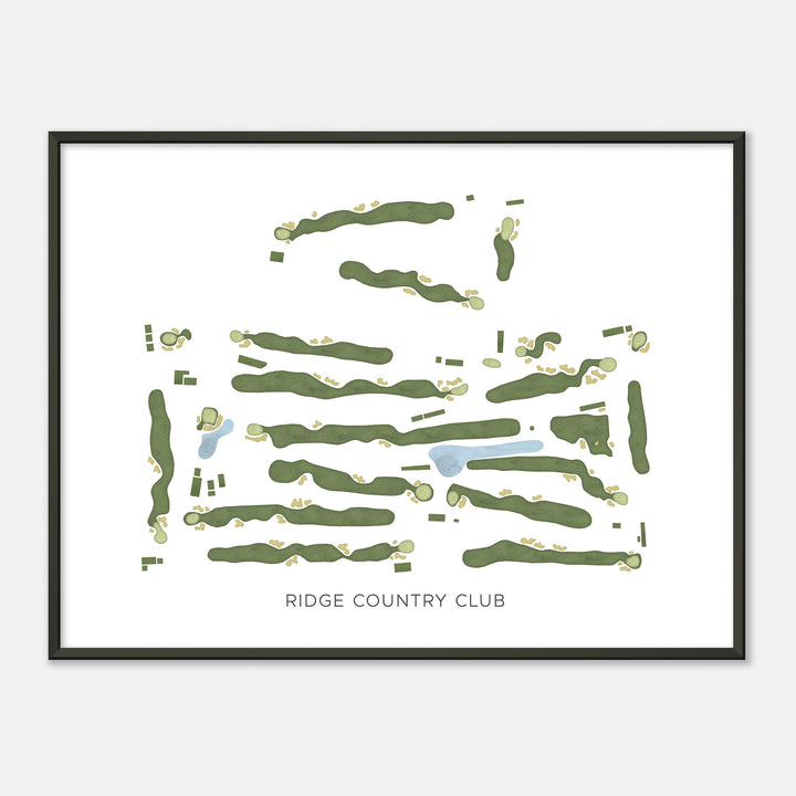 Print of Ridge Country Club Modern Map