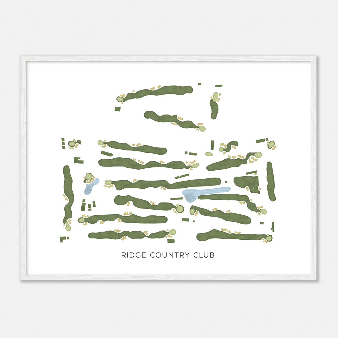 Print of Ridge Country Club Modern Map