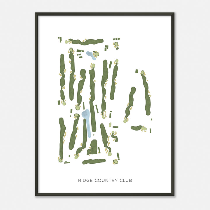 Print of Ridge Country Club Modern Map