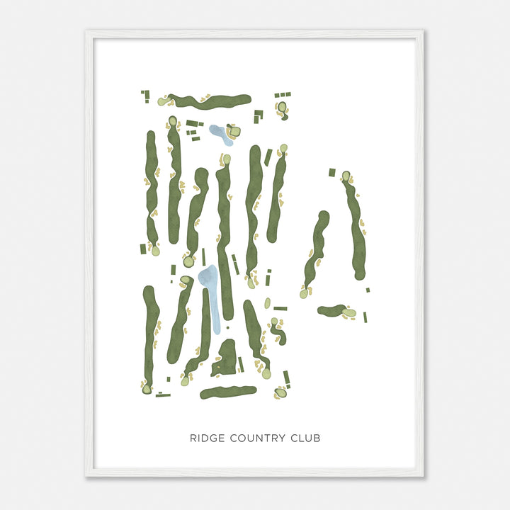 Print of Ridge Country Club Modern Map