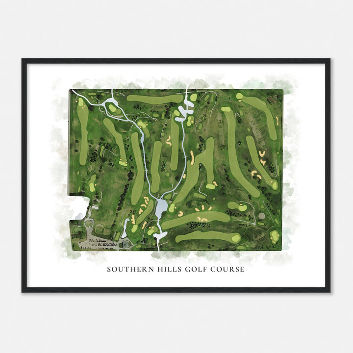 Print of Southern Hills Golf Course Classic Map