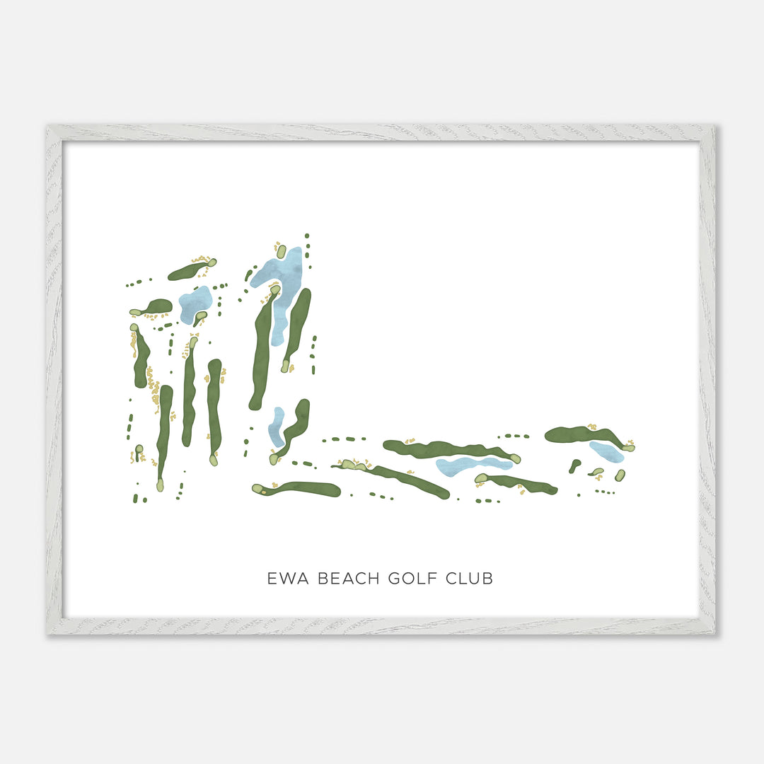 Print of Ewa Beach Golf Club Modern Map