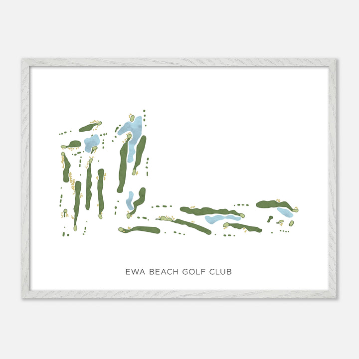 Print of Ewa Beach Golf Club Modern Map
