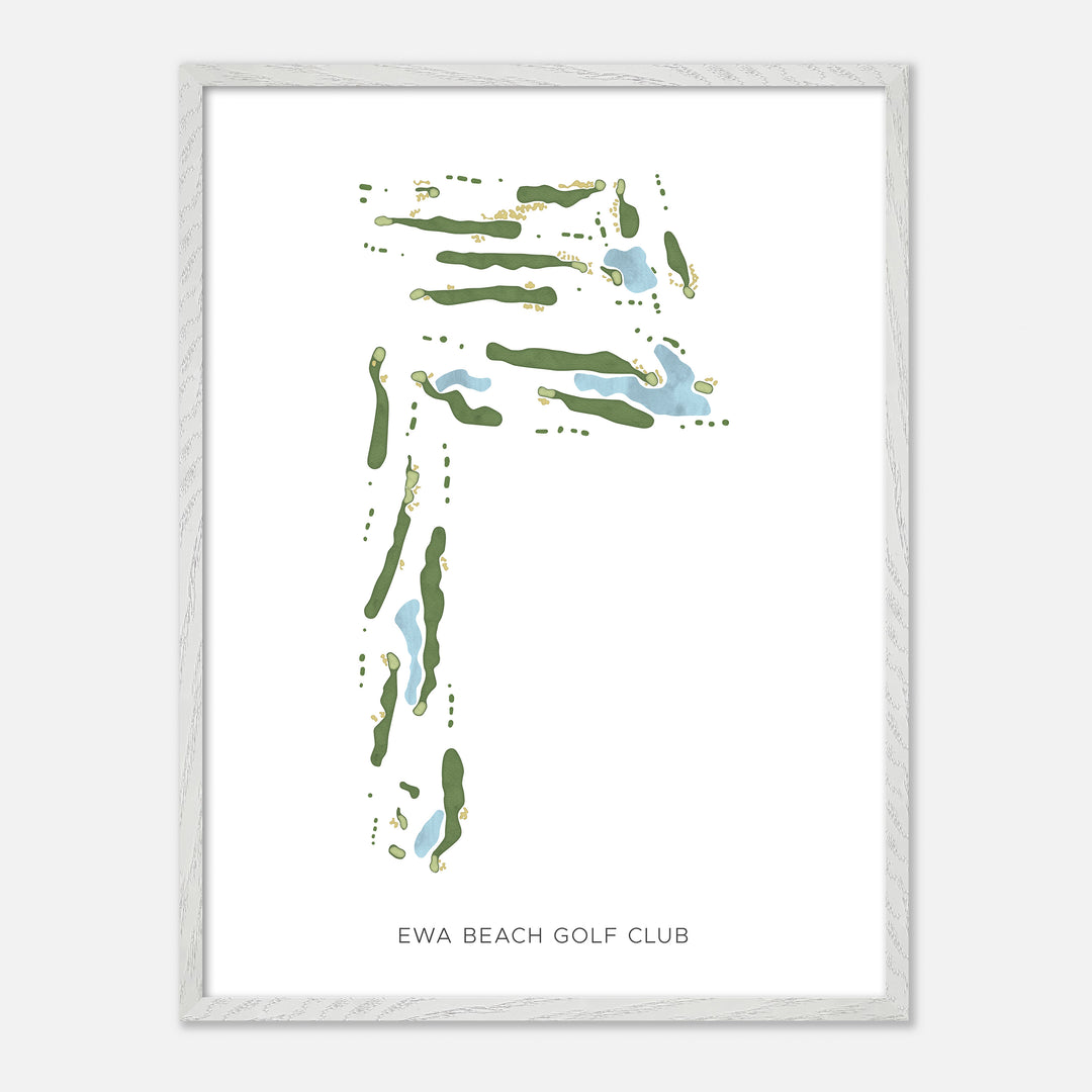 Print of Ewa Beach Golf Club Modern Map