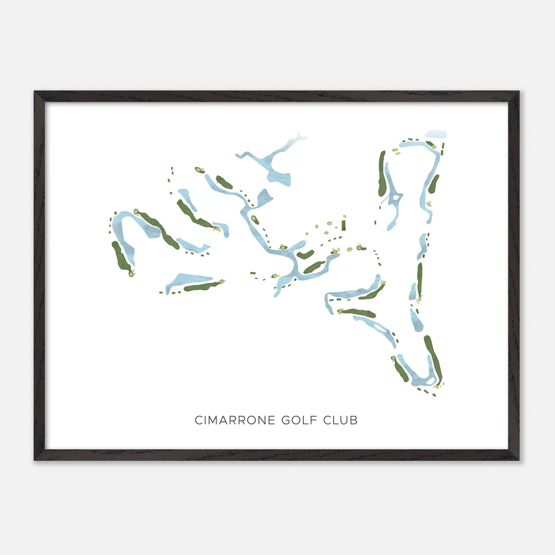 Print of Cimarrone Golf Club Modern Map