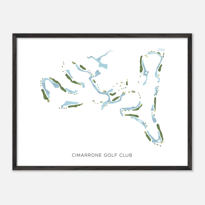 Print of Cimarrone Golf Club Modern Map