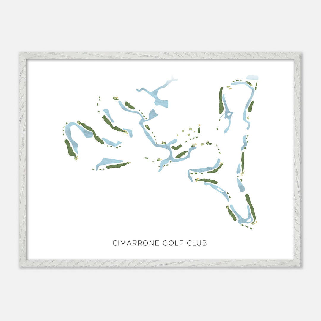 Print of Cimarrone Golf Club Modern Map