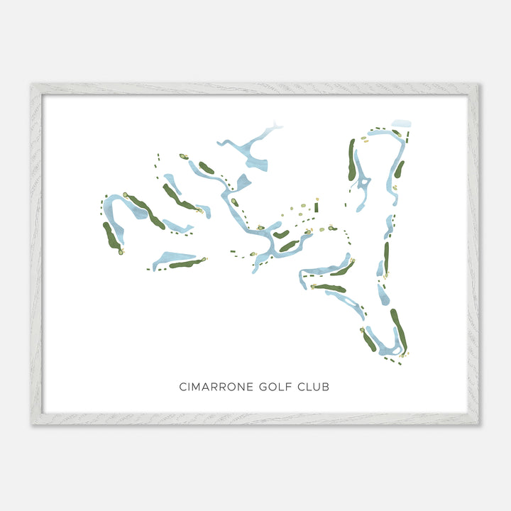 Print of Cimarrone Golf Club Modern Map