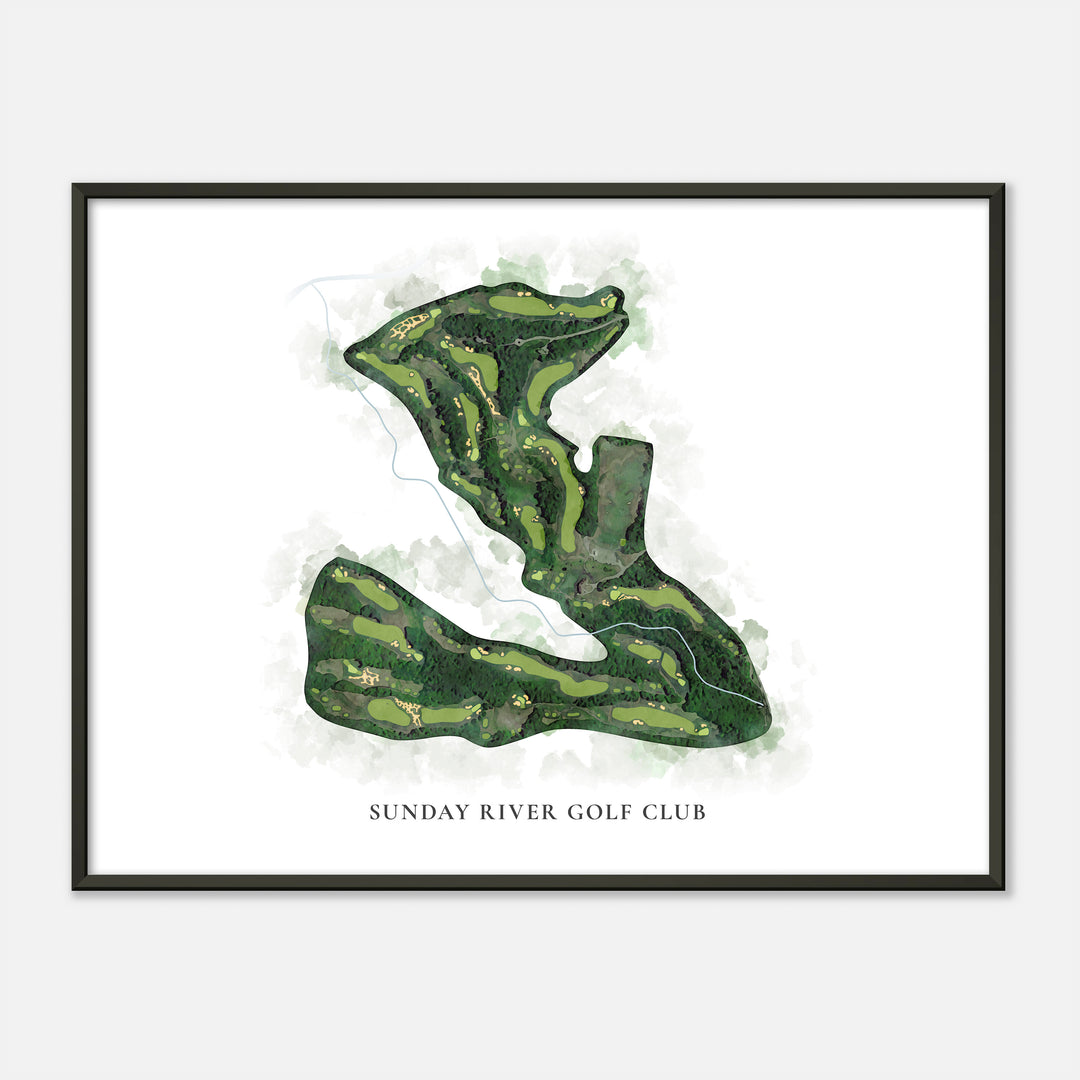 Print of Sunday River Golf Club Classic Map