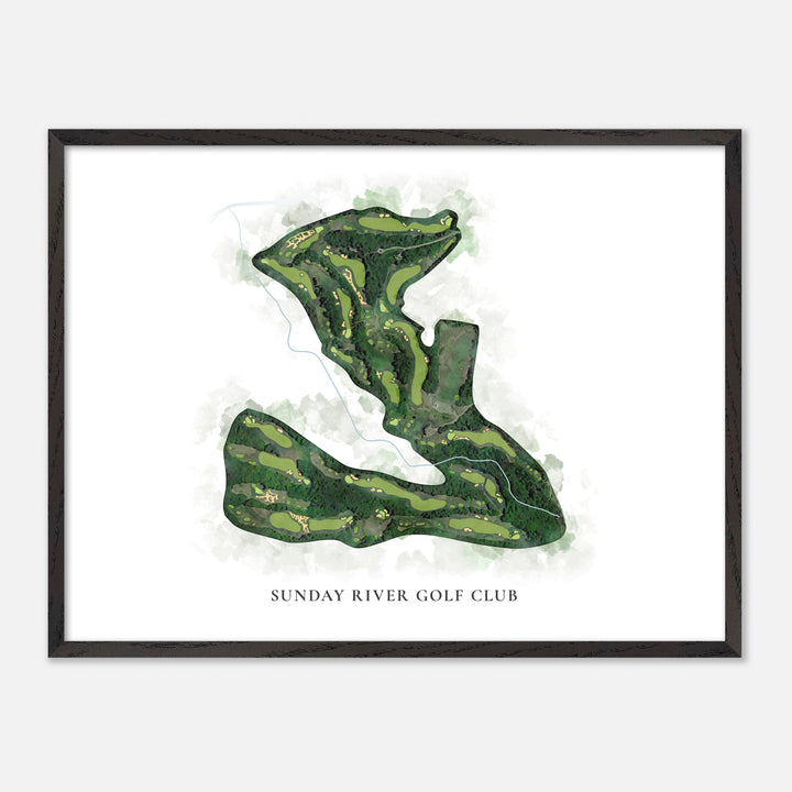Print of Sunday River Golf Club Classic Map