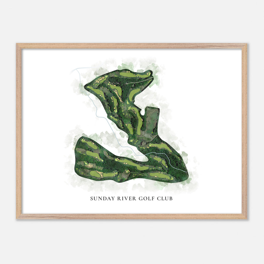 Print of Sunday River Golf Club Classic Map