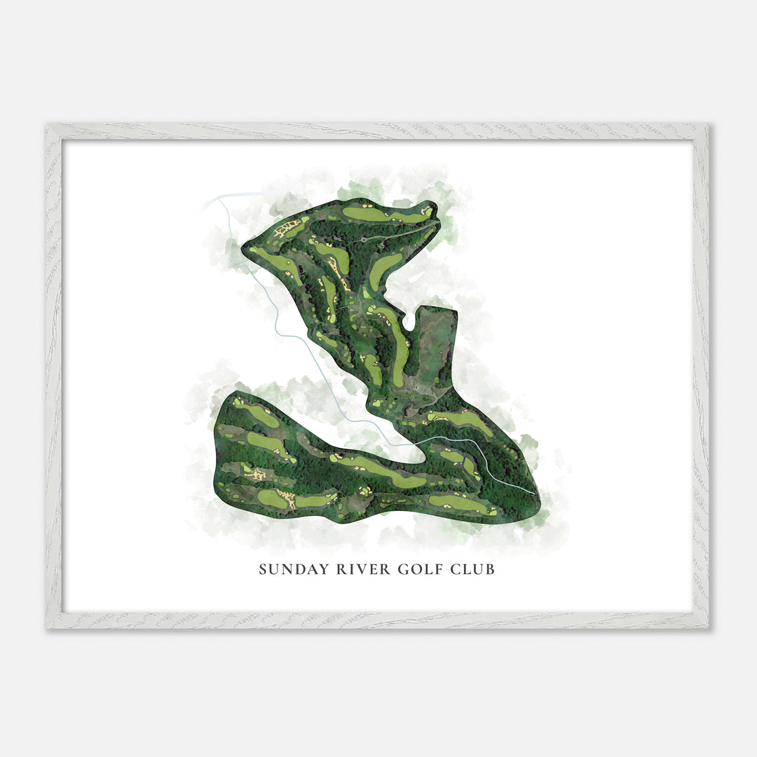 Print of Sunday River Golf Club Classic Map