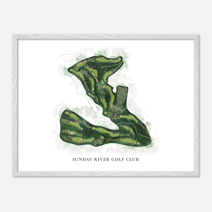Print of Sunday River Golf Club Classic Map