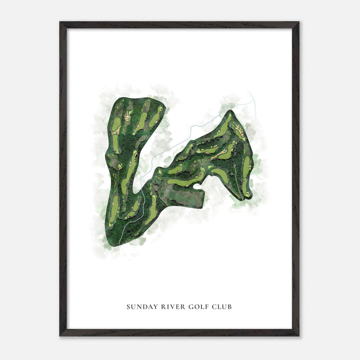 Print of Sunday River Golf Club Classic Map
