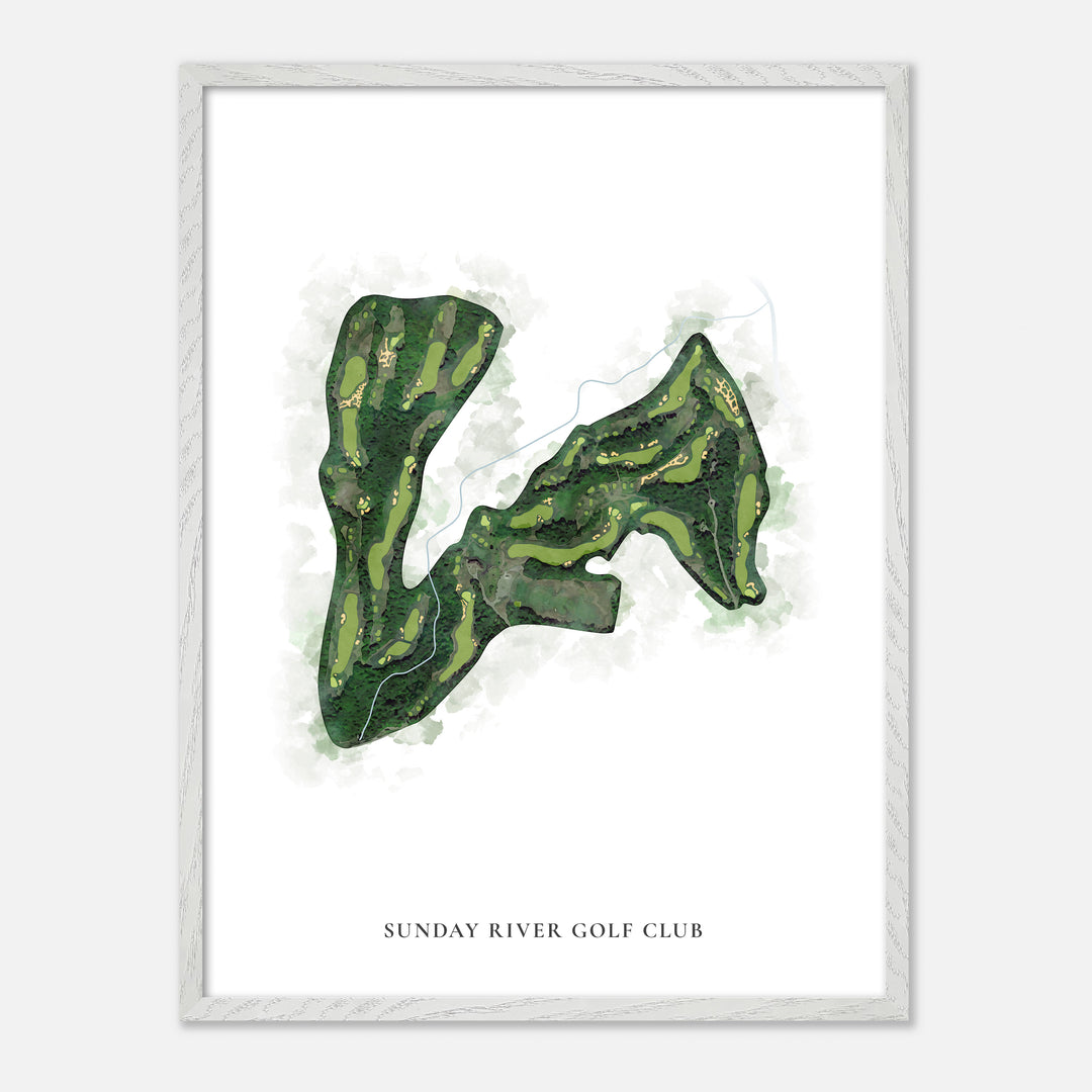 Print of Sunday River Golf Club Classic Map