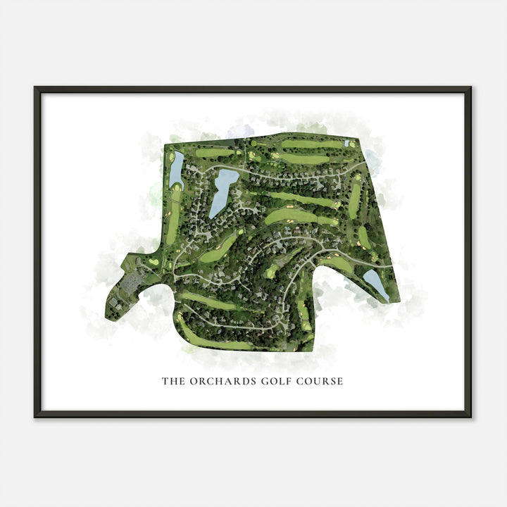 Print of The Orchards Golf Course Classic Map