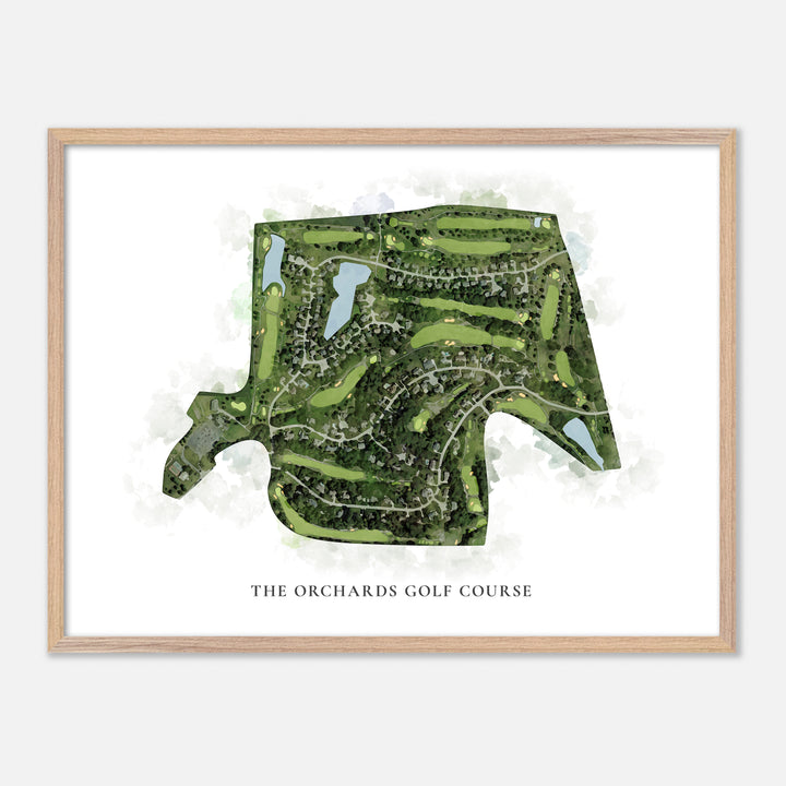 Print of The Orchards Golf Course Classic Map