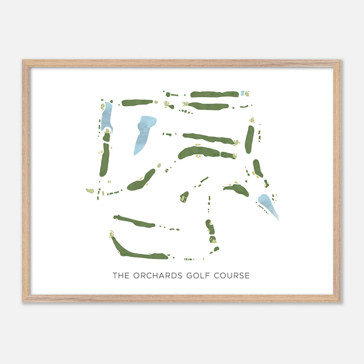 Print of The Orchards Golf Course Modern Map