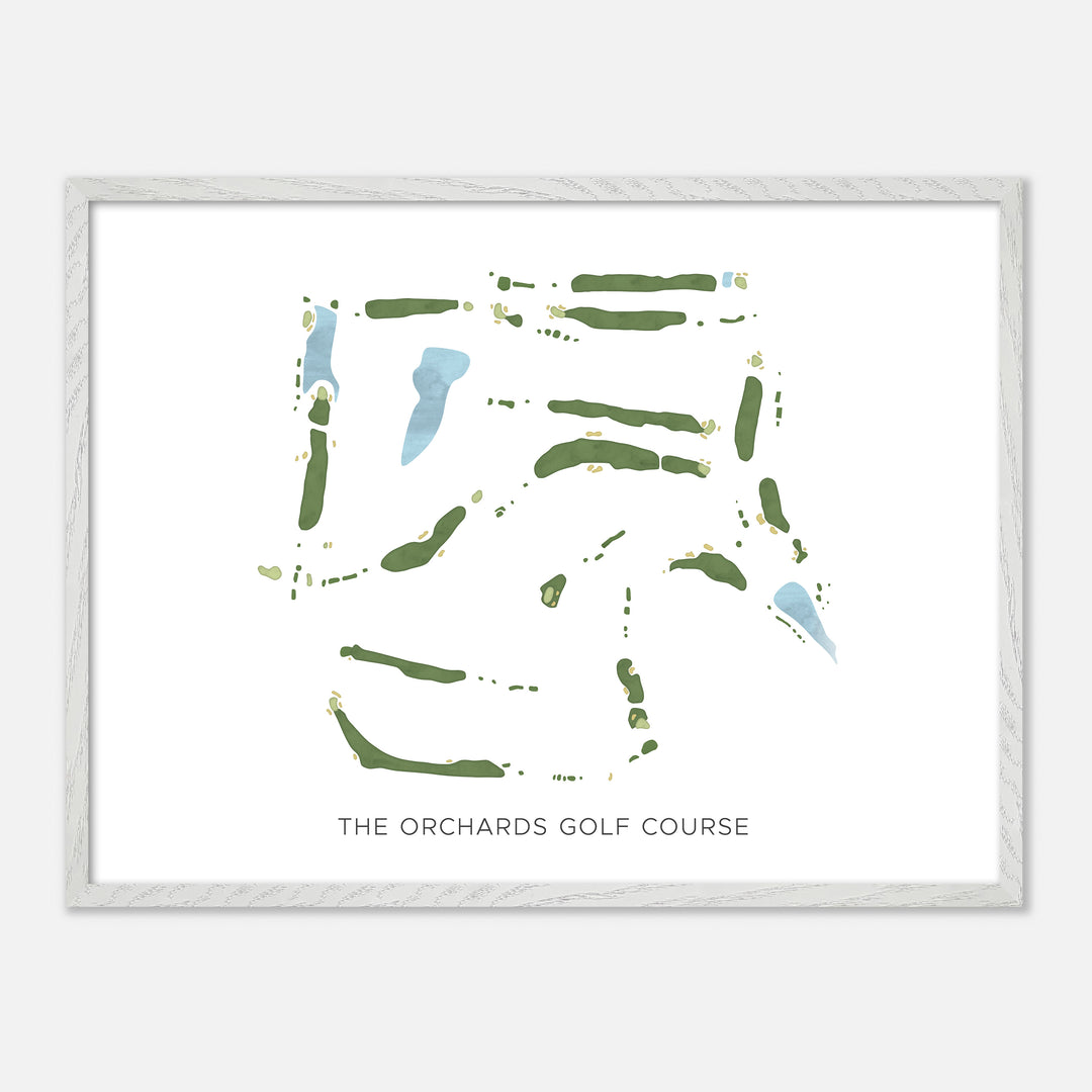 Print of The Orchards Golf Course Modern Map