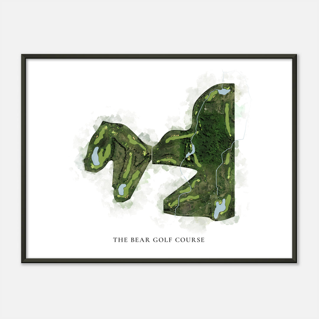 Print of The Bear Golf Course Classic Map