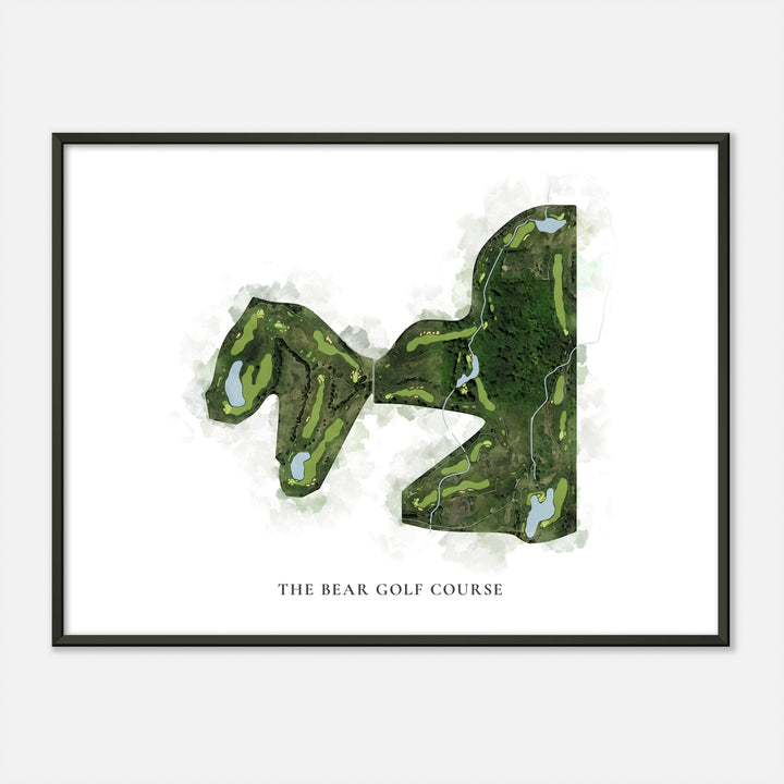 Print of The Bear Golf Course Classic Map