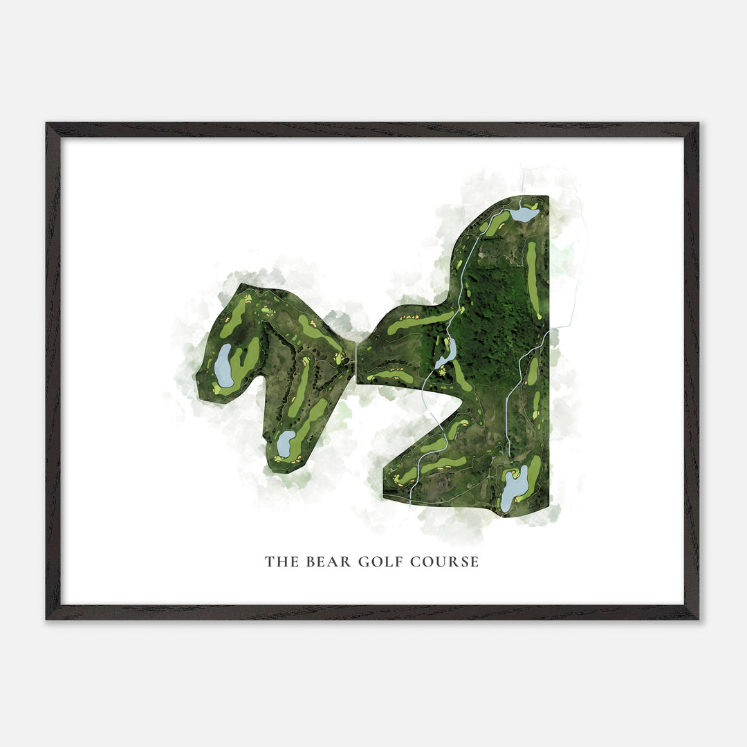 Print of The Bear Golf Course Classic Map