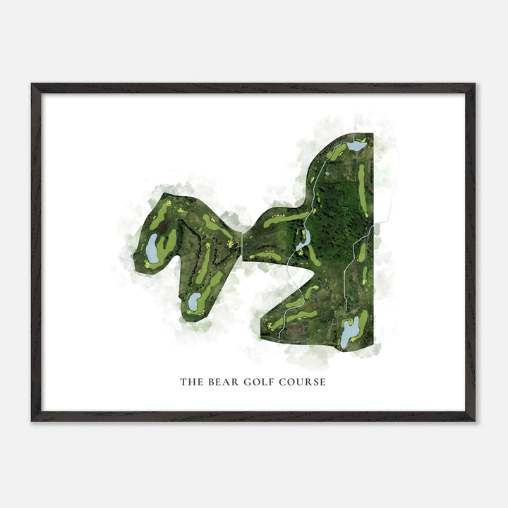 Print of The Bear Golf Course Classic Map
