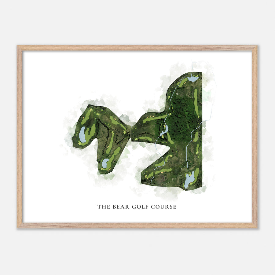 Print of The Bear Golf Course Classic Map