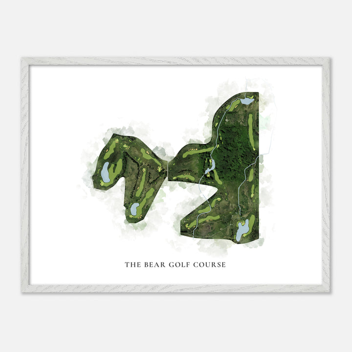 Print of The Bear Golf Course Classic Map