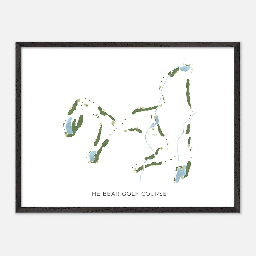 Print of The Bear Golf Course Modern Map
