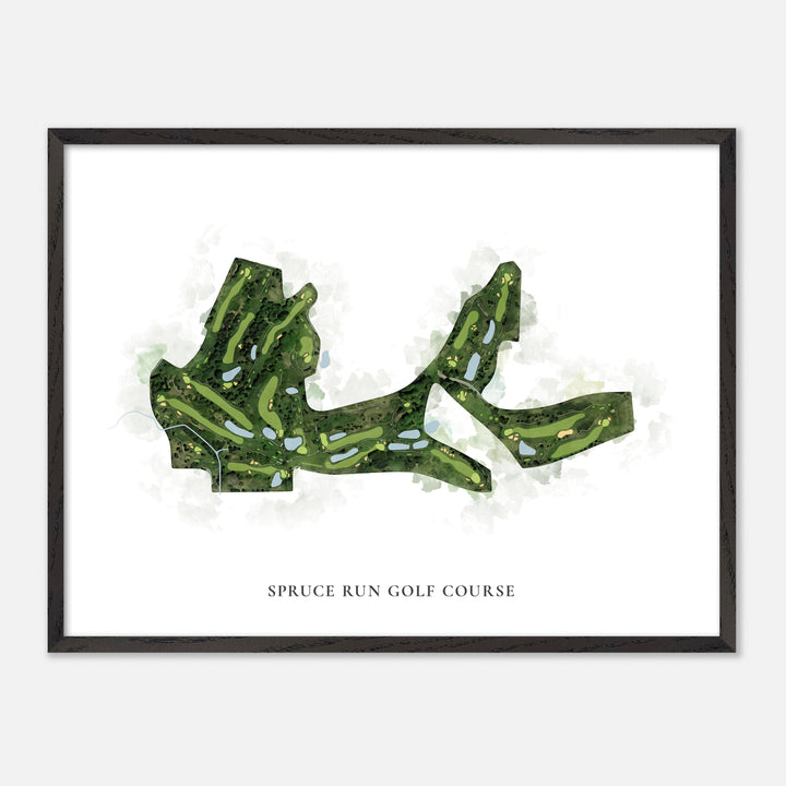 Print of Spruce Run Golf Course Classic Map