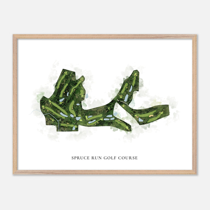 Print of Spruce Run Golf Course Classic Map