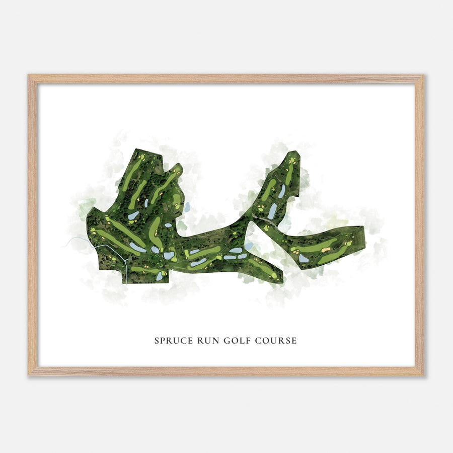 Print of Spruce Run Golf Course Classic Map