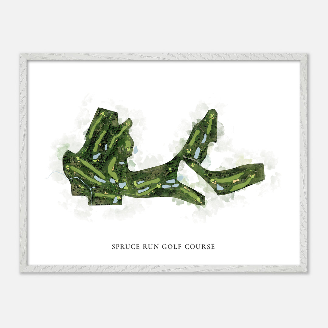 Print of Spruce Run Golf Course Classic Map
