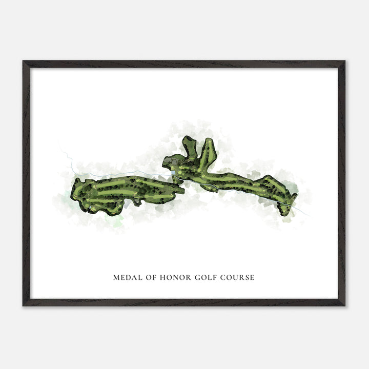 Print of Medal Of Honor Golf Course Classic Map