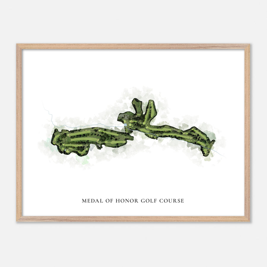 Print of Medal Of Honor Golf Course Classic Map
