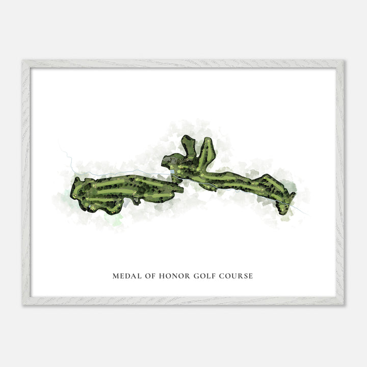 Print of Medal Of Honor Golf Course Classic Map
