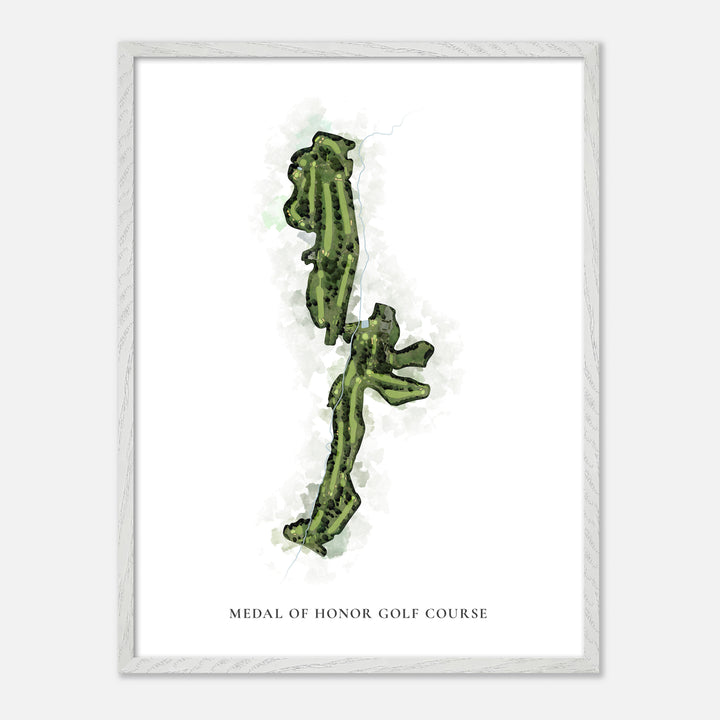 Print of Medal Of Honor Golf Course Classic Map