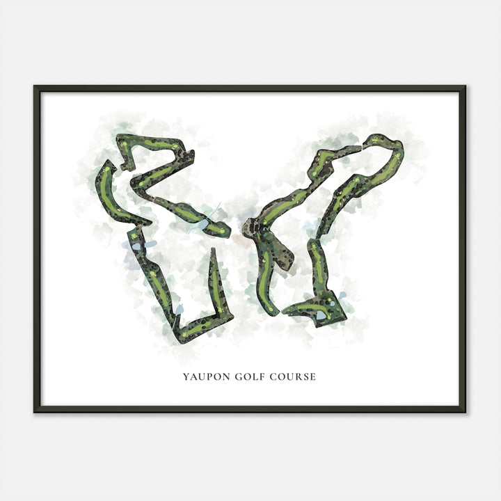 Print of Yaupon Golf Course Classic Map