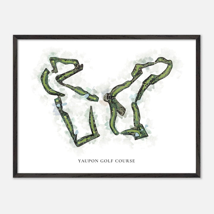 Print of Yaupon Golf Course Classic Map