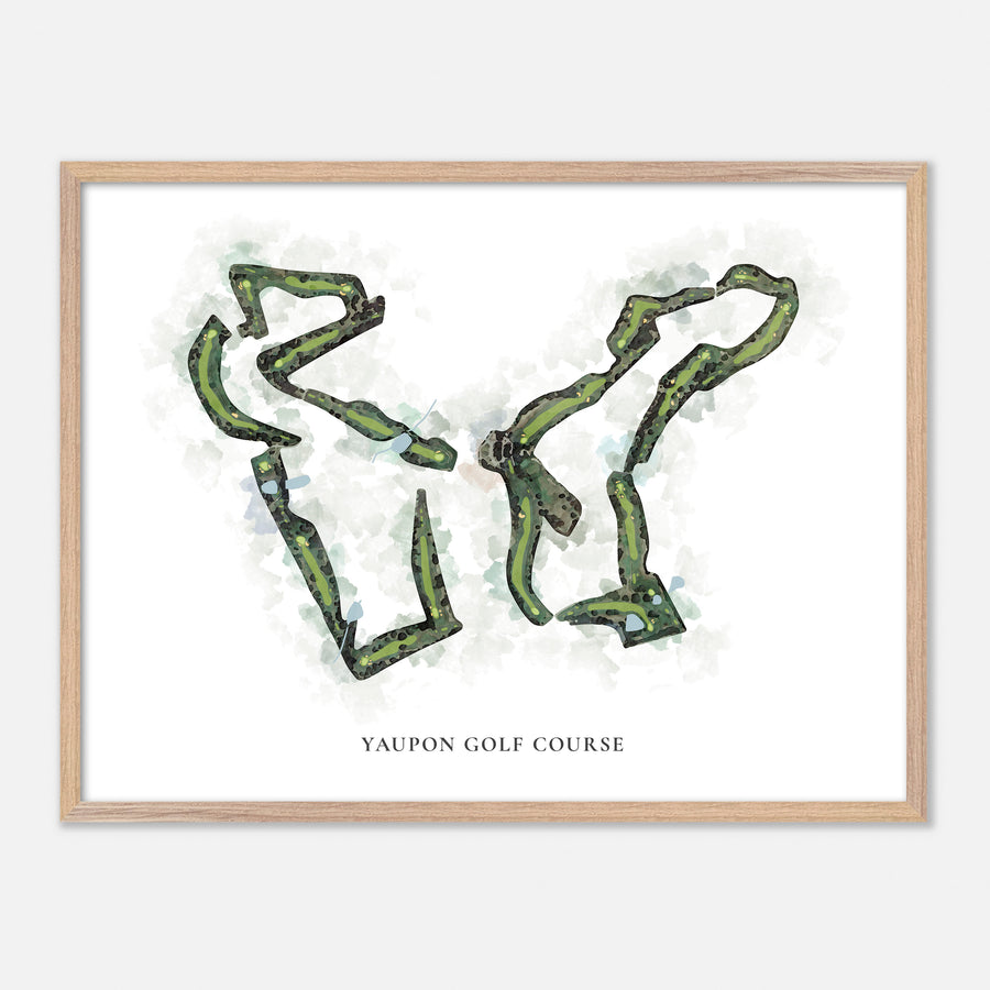 Print of Yaupon Golf Course Classic Map